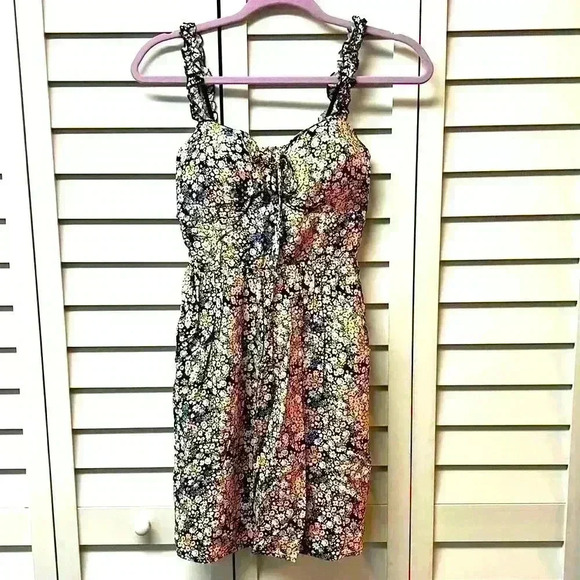 AUW Floral Sleeveless Dress Size Small - Picture 1 of 4
